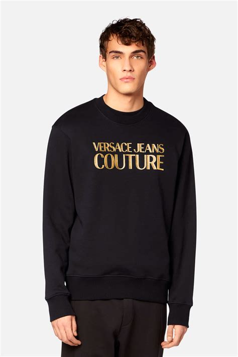 sudadera versace negra|Sudaderas Versace Negro para De hombre .